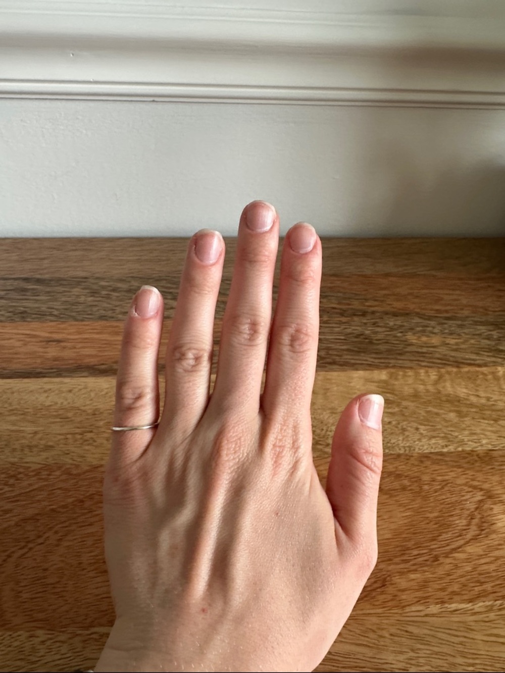 Simple Silver Band Ring - Minimalist Stackable - Picture 2 of 2